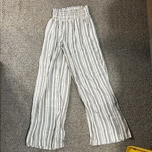 Love Tree Black and White Striped Pants